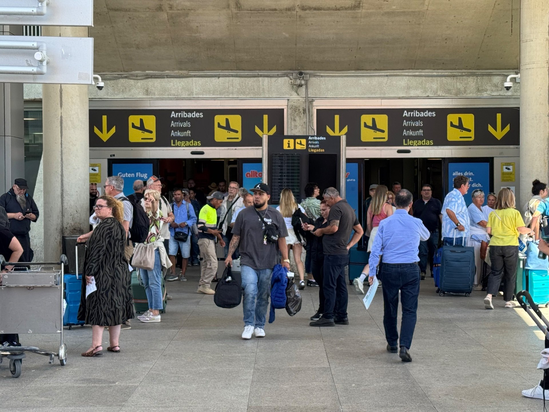 Arrivals at Palma’s International airport