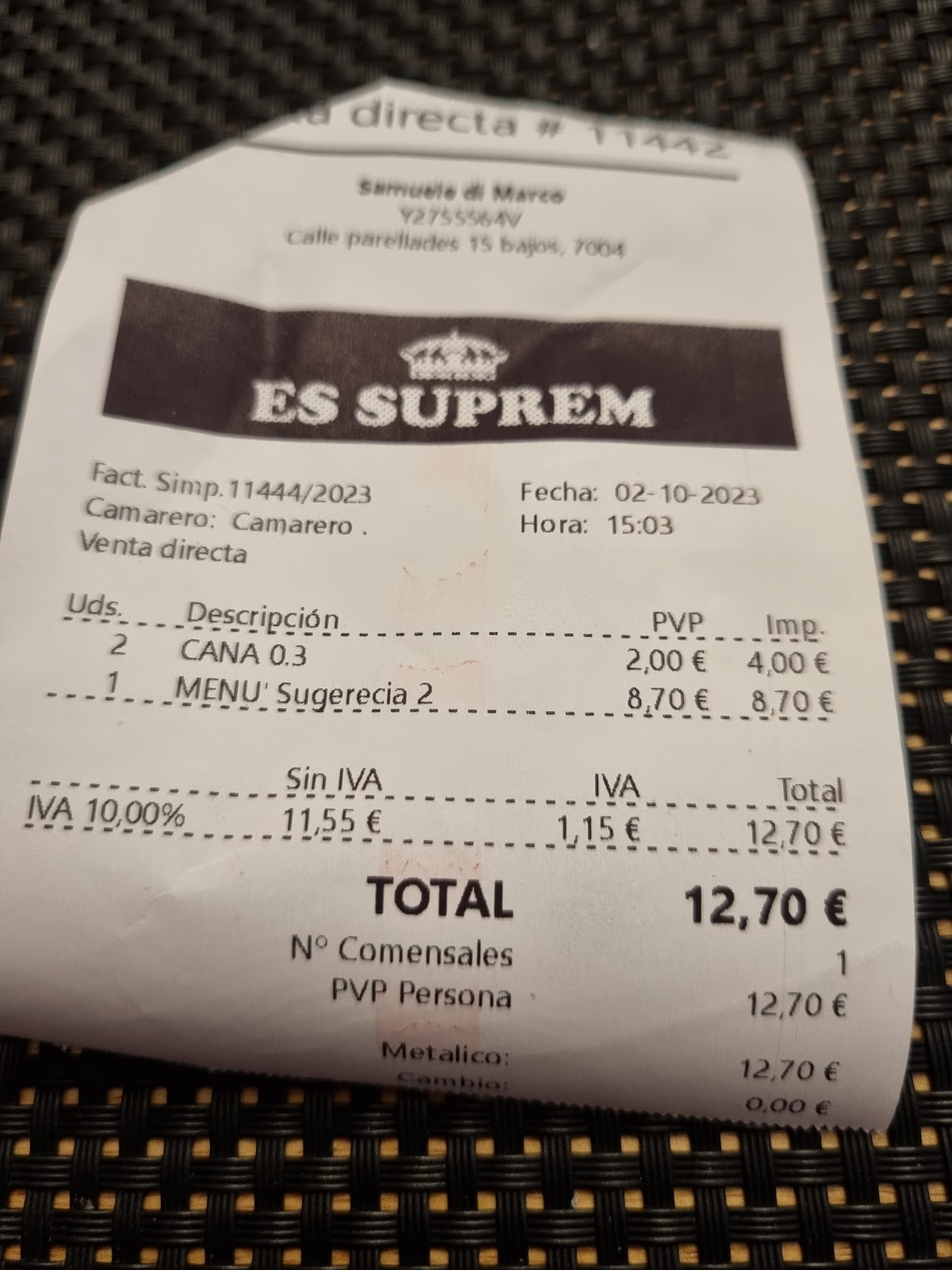 Bar-Restaurante Es Suprem