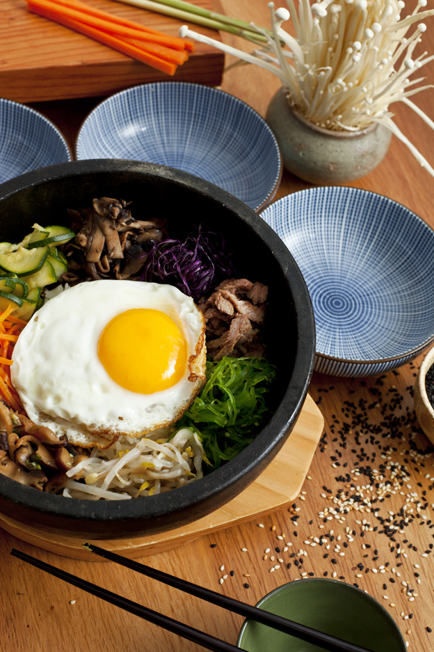 Bibap, comida coreana y asiática